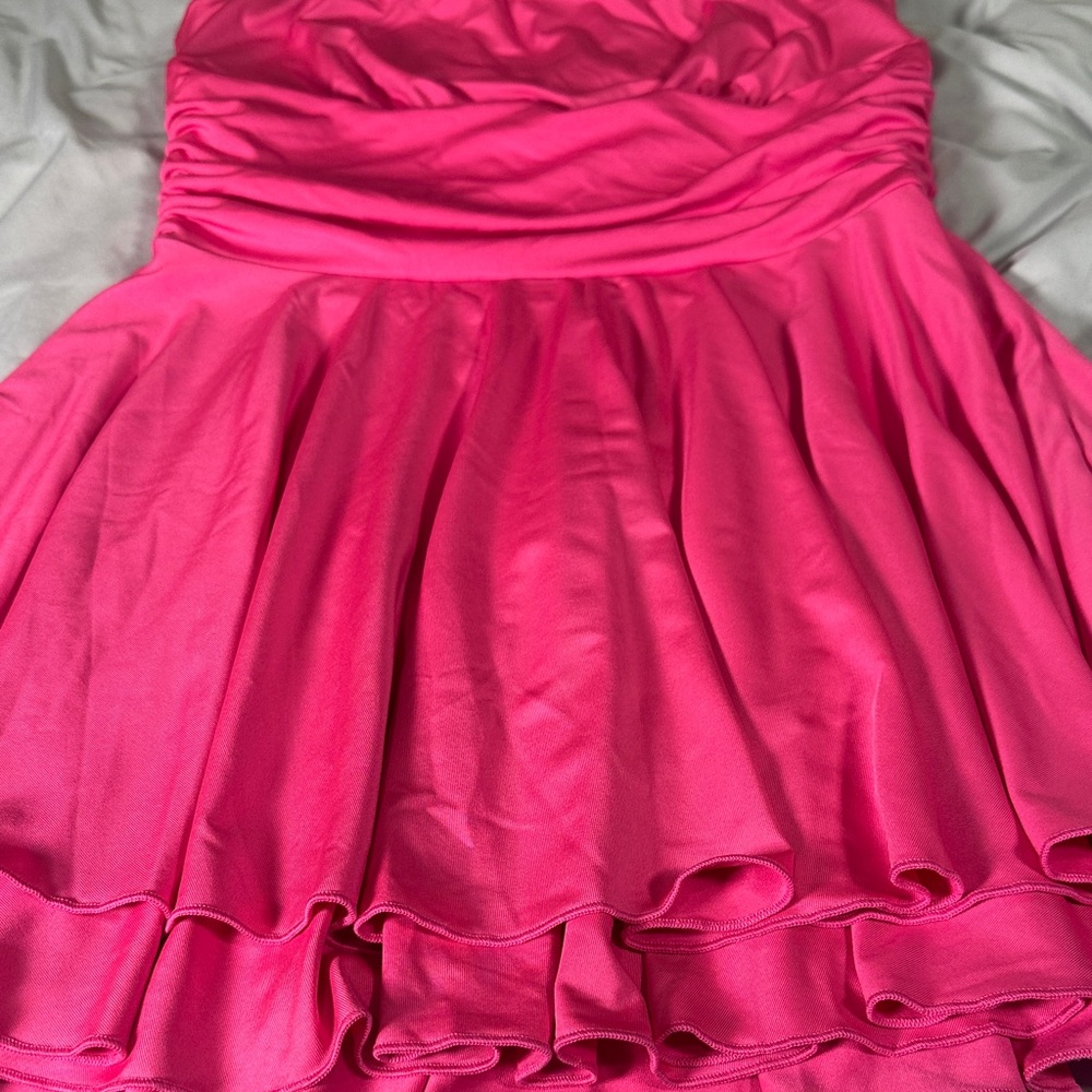 Pink Strapless Dress - Picture 3 of 3